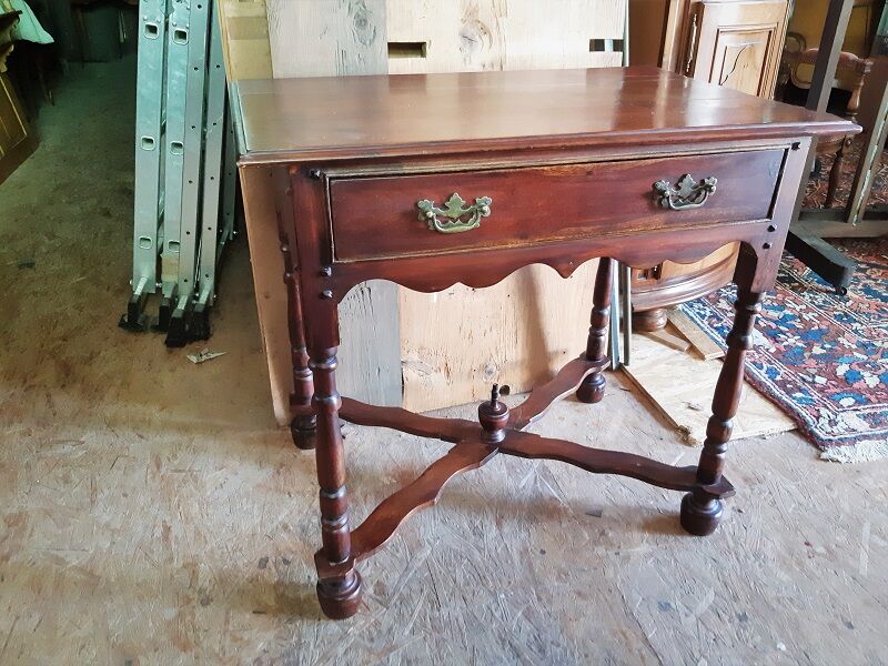 mahogany desk table, copy of Louis XIV style of the twentieth century