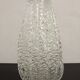 Brutalist honeycomb crystal vase