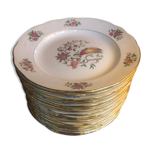 lot de 6 assiettes vintage