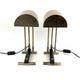 Diamant Art Studio Pair of Bauhaus cubist shaped Lamps. Marked 'New York 1938' & Numbered