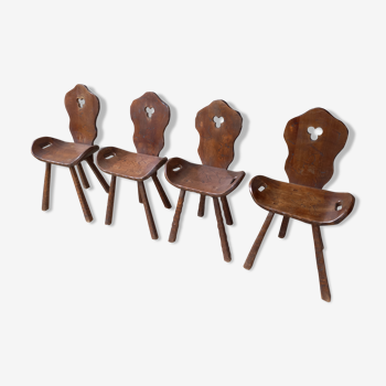 Chaises de montagne brutalistes, set de 4