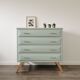 Vintage chest of drawers compass feet
