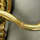 Pair of sconces, lion heads and arrows, Empire style
