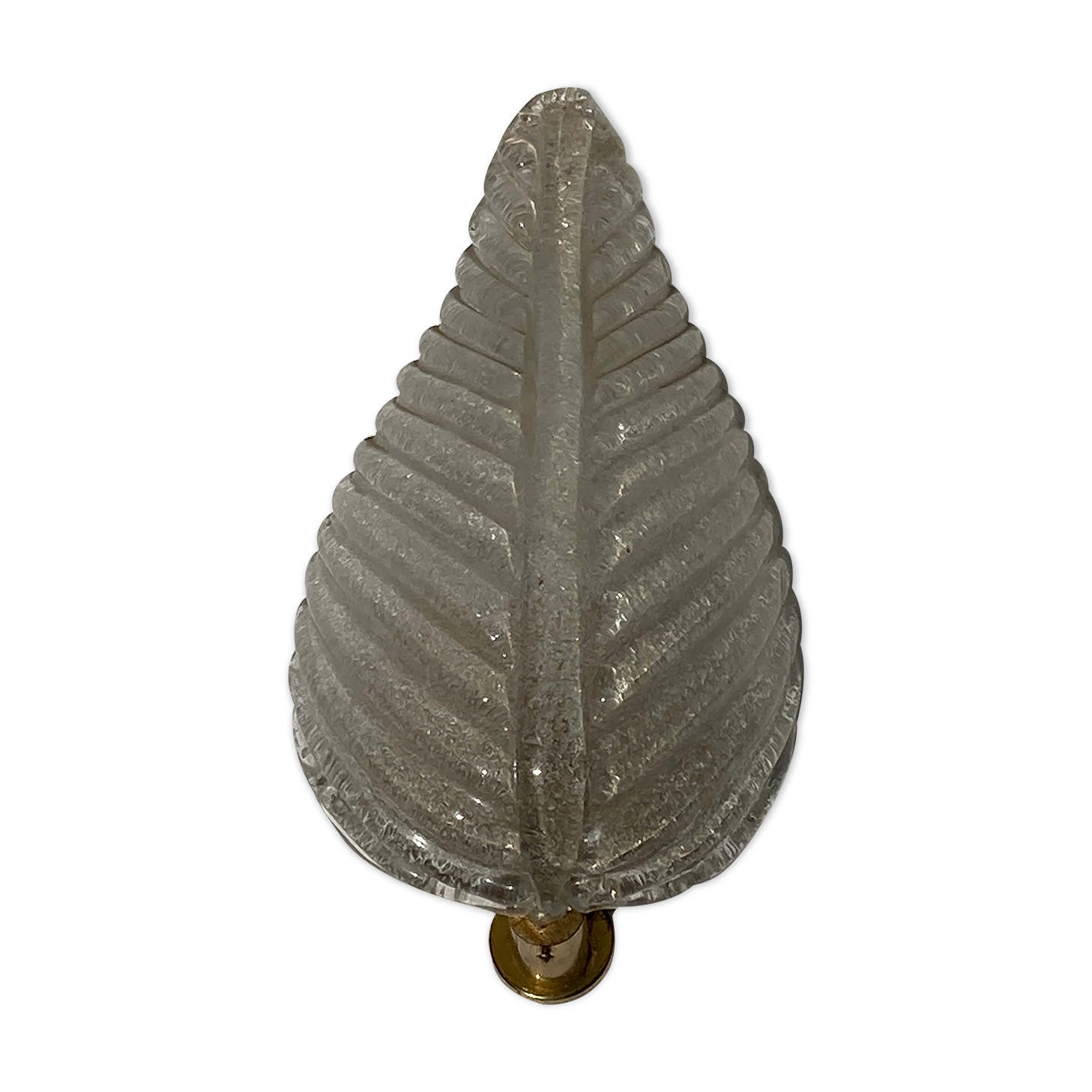 Large Frosted Murano glass sconce