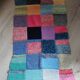 3 patchwork blankets knitted by hand