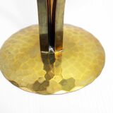 Triple brass candle holder