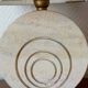 Pair of travertine lamps by Fratelli Mannelli