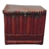 Coffre de rangement en bambou chinois ancien