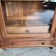 Showcase 1 walnut door of the nineteenth century