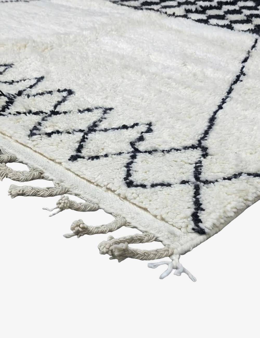 Tapis Bebère Noir et blanc - 275 x 193 cm