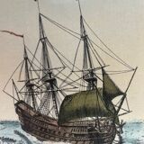 Pair of framed marine engravings