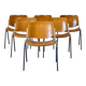 Set of 6 vintage Giancarlo Piretti chairs, model DSC 106
