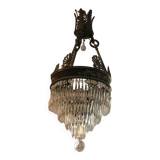 Crystal chandelier with tassels