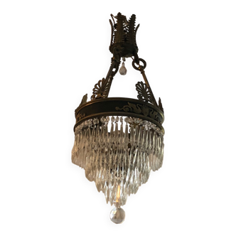 Crystal chandelier with tassels