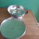 Art Deco sugar cream in silver metal