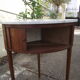 Console d'angle de style Louis XV marquetée début XXème
