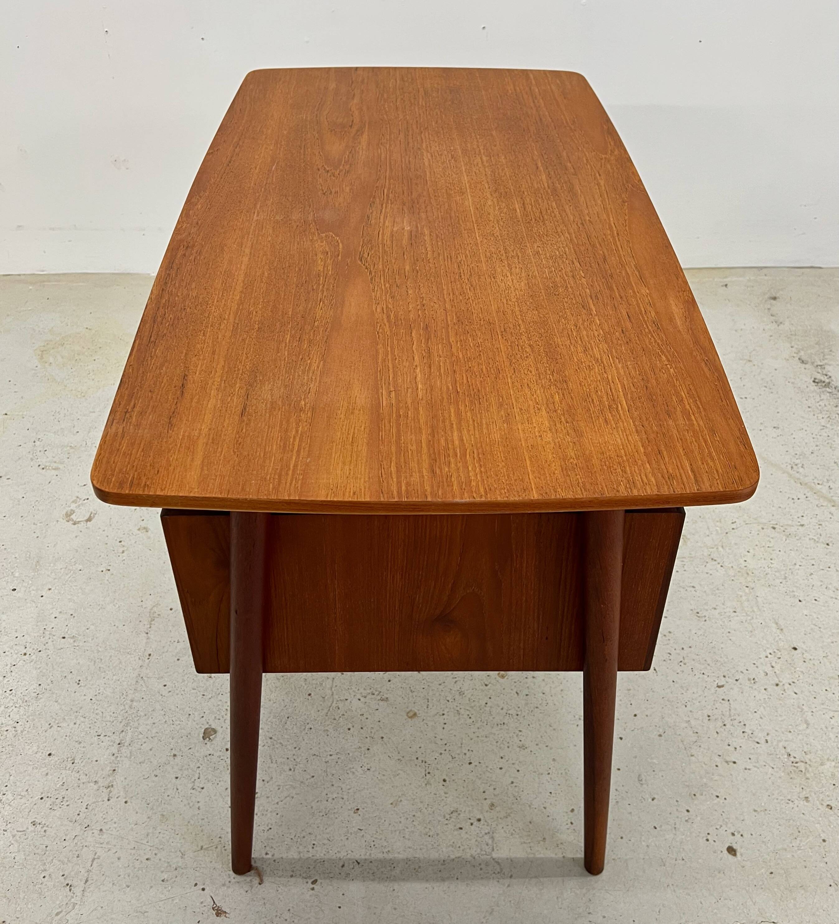 Petite Danish Teak Desk, 1960s.