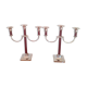 Paire de chandeliers trois feux