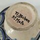 Trio of Ti-Bihan St Malo cups and saucers by Yvon Roy