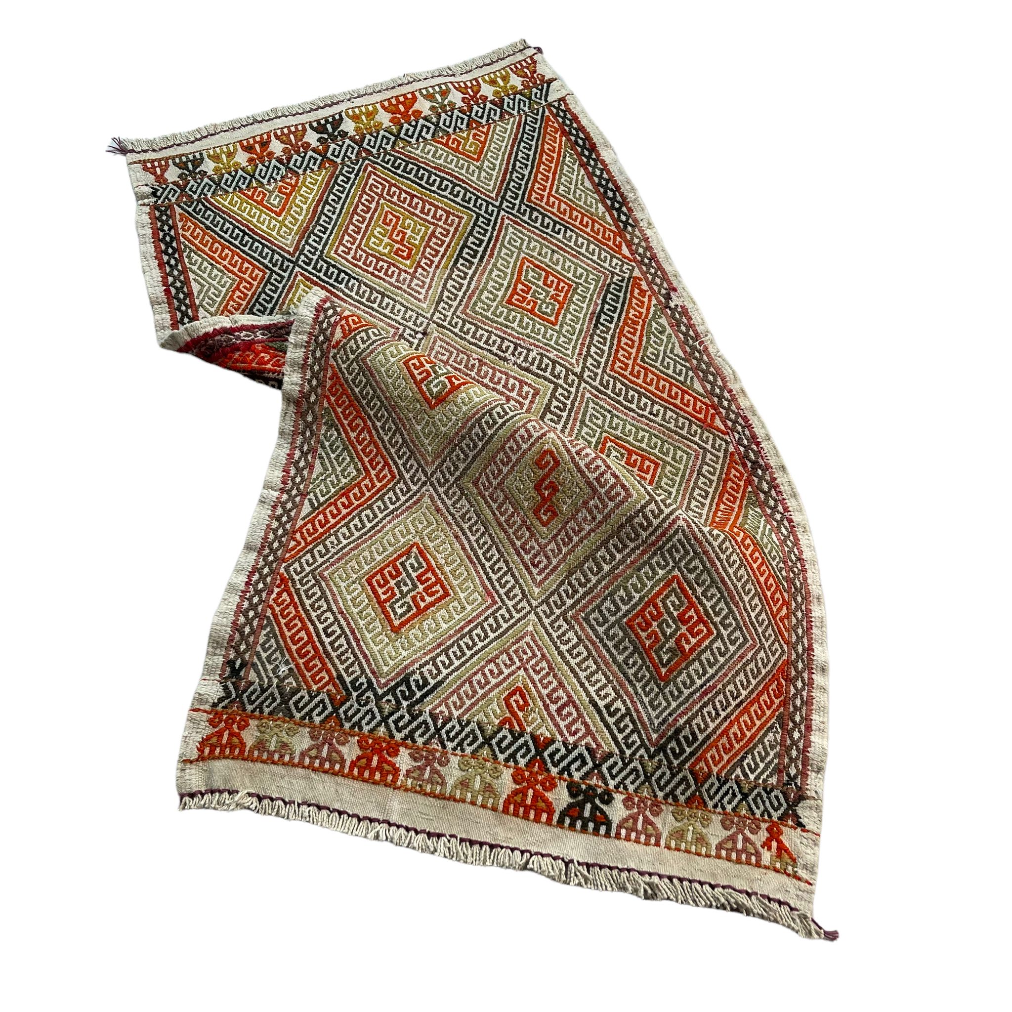 Tapis kilim turc vintage 85 x 46 cm
