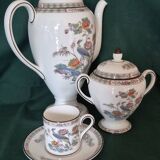 English porcelain coffee service by Wedgwood.