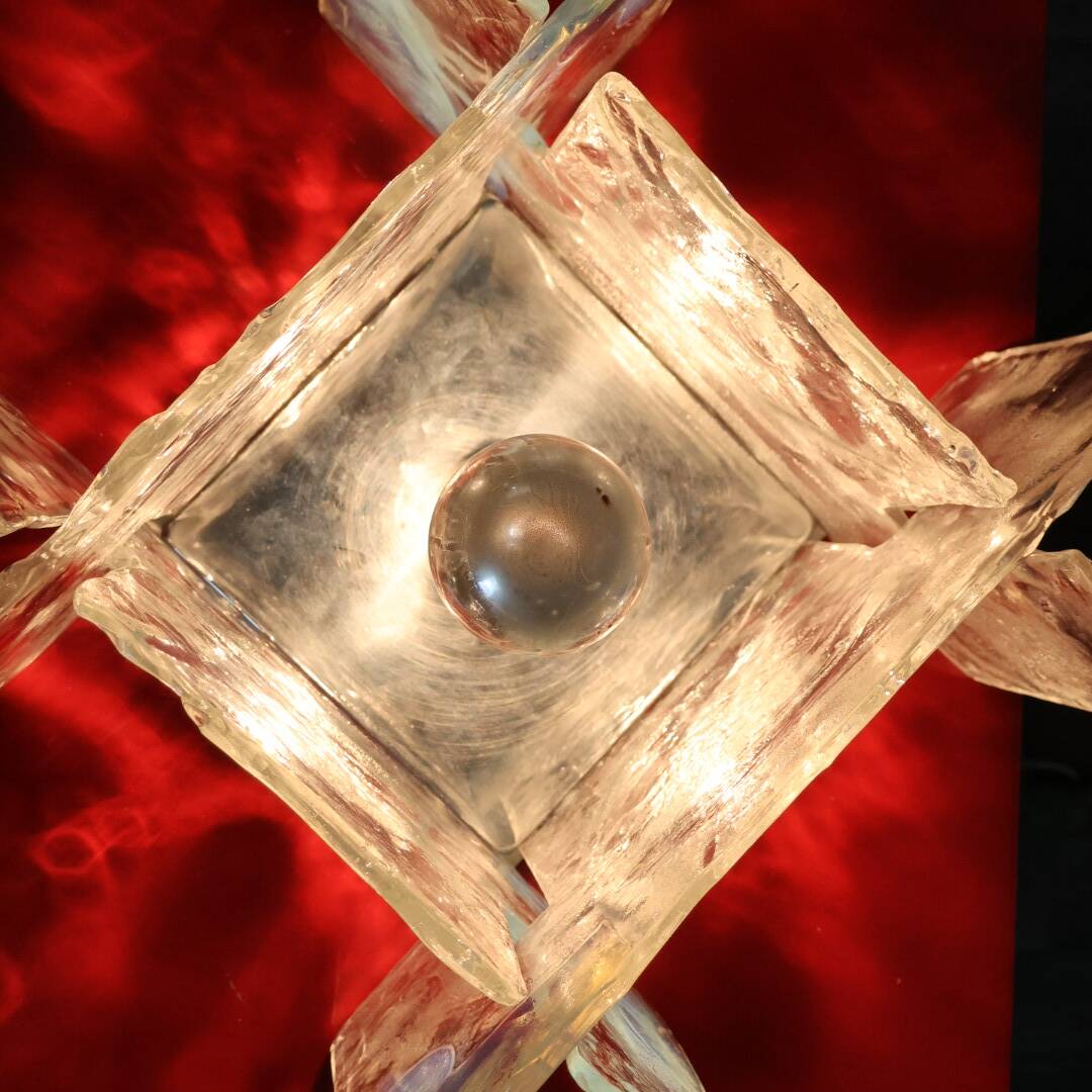 Carlo Nason Mazzega Lampada Da Tavolo/parete vetro iridescente Design