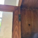 Glass cabinet or display case in pine 1950
