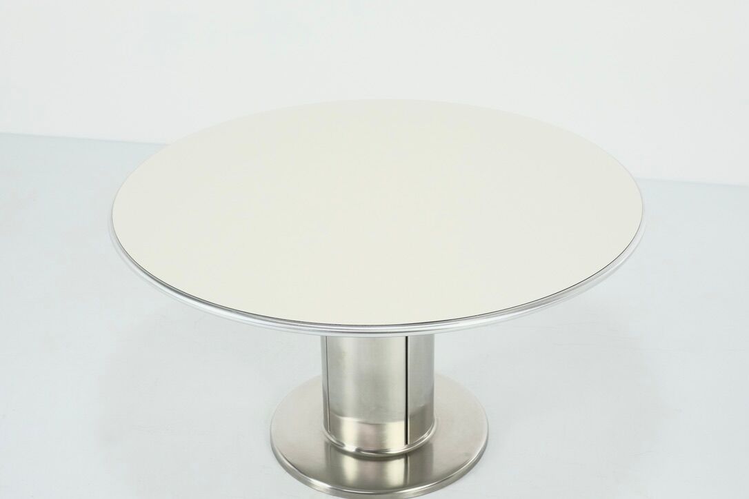 Table in laminate and aluminum Italy 1970s