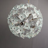 Mid-century glass sputnik chandelier, 1970s