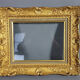 Old frame carved gilded wood 38x32 cm, leafing 26.3x20.3 cm