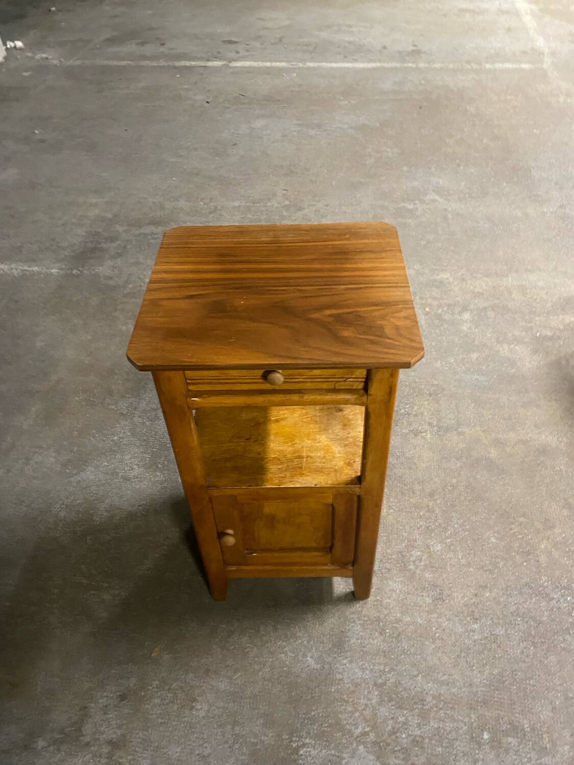 50s wooden bedside table
