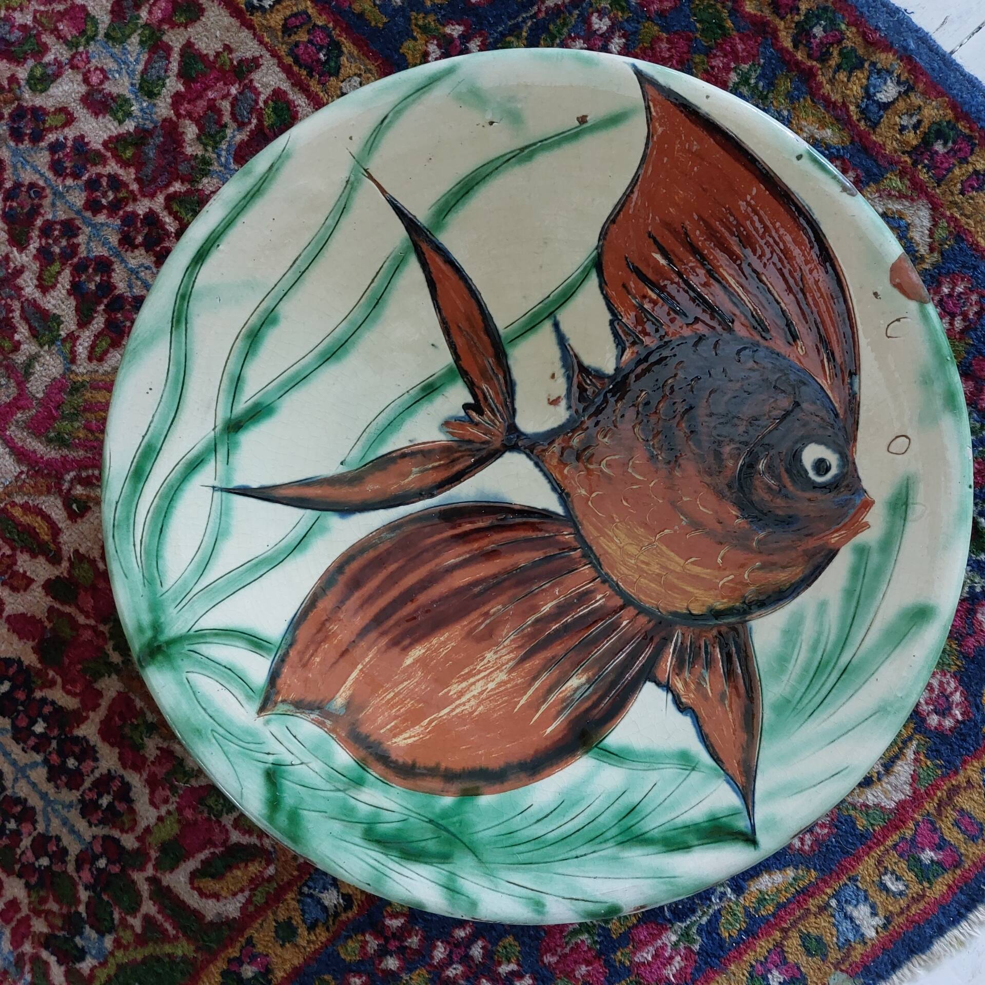 Plat Puigdemont Poisson 35 cm vintage