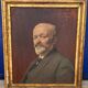 Tableau: oil on panel - portrait of a man