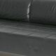 Quadra Poltrona Frau 3-seater black leather sofa