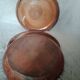 Assiettes à dessert vintage en grès
