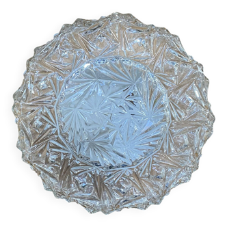 Applique murale vintage en verre ancien plafonnier rond 22 cm