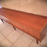 Scandinavian design sideboard in vintage teak