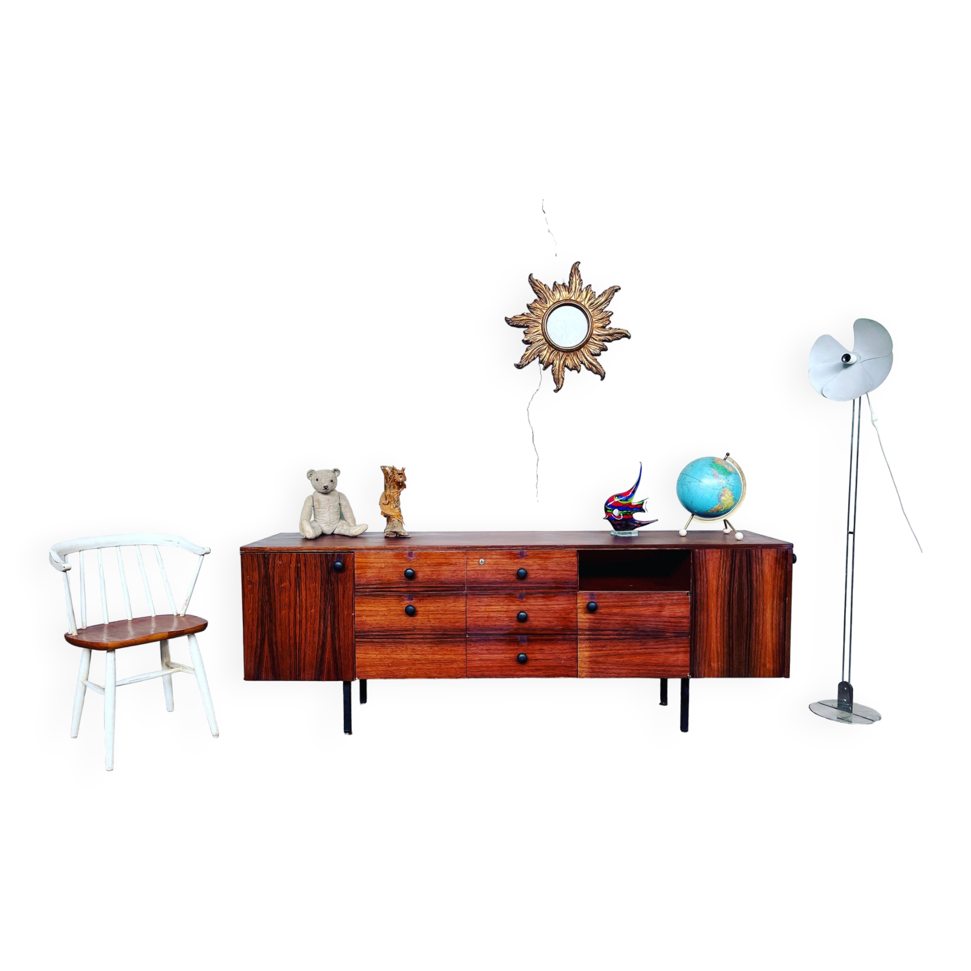 Vintage sideboard TV/hifi cabinet in rosewood 1960s