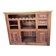 Meuble bar en teck massif et laiton