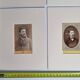 Set of 6 old photographs, oval and rectangular studio portraits from the 19th century