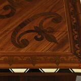 Desk table in precious wood marquetry, Napoleon III period – mid-19th century