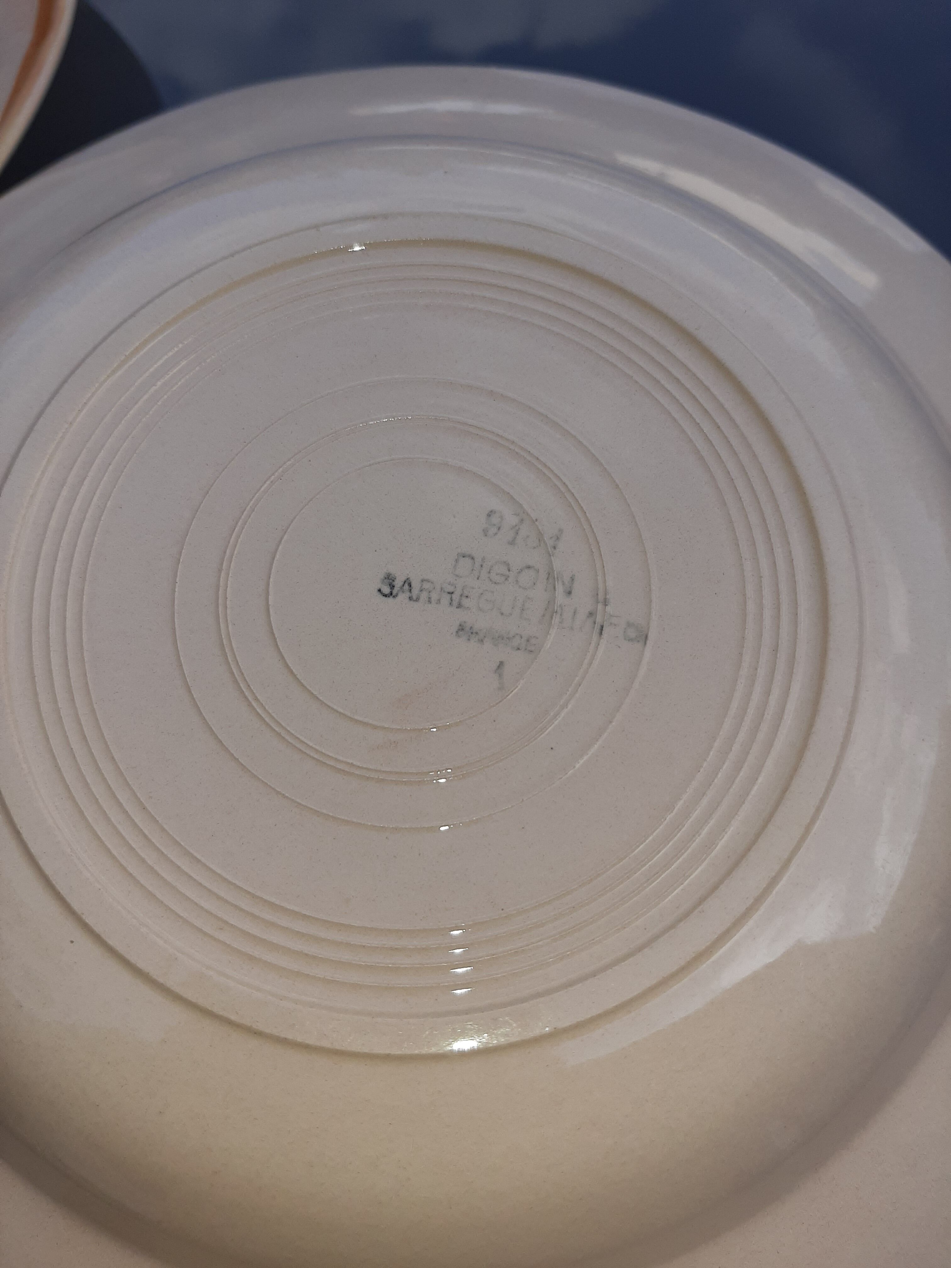 Lot 3 hollow plates Digoin vintage