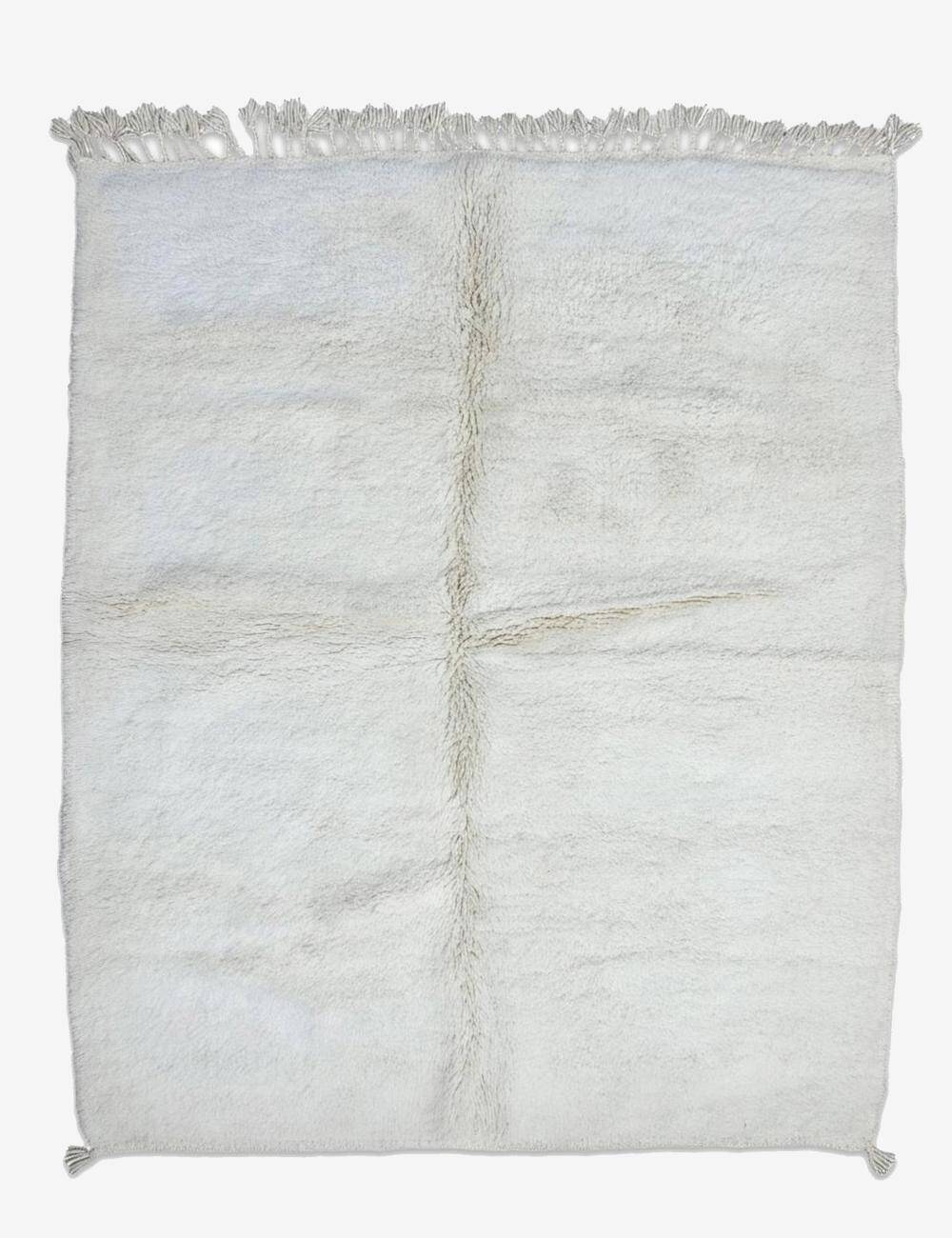 Minimalist White Rug - 253 x 204 cm