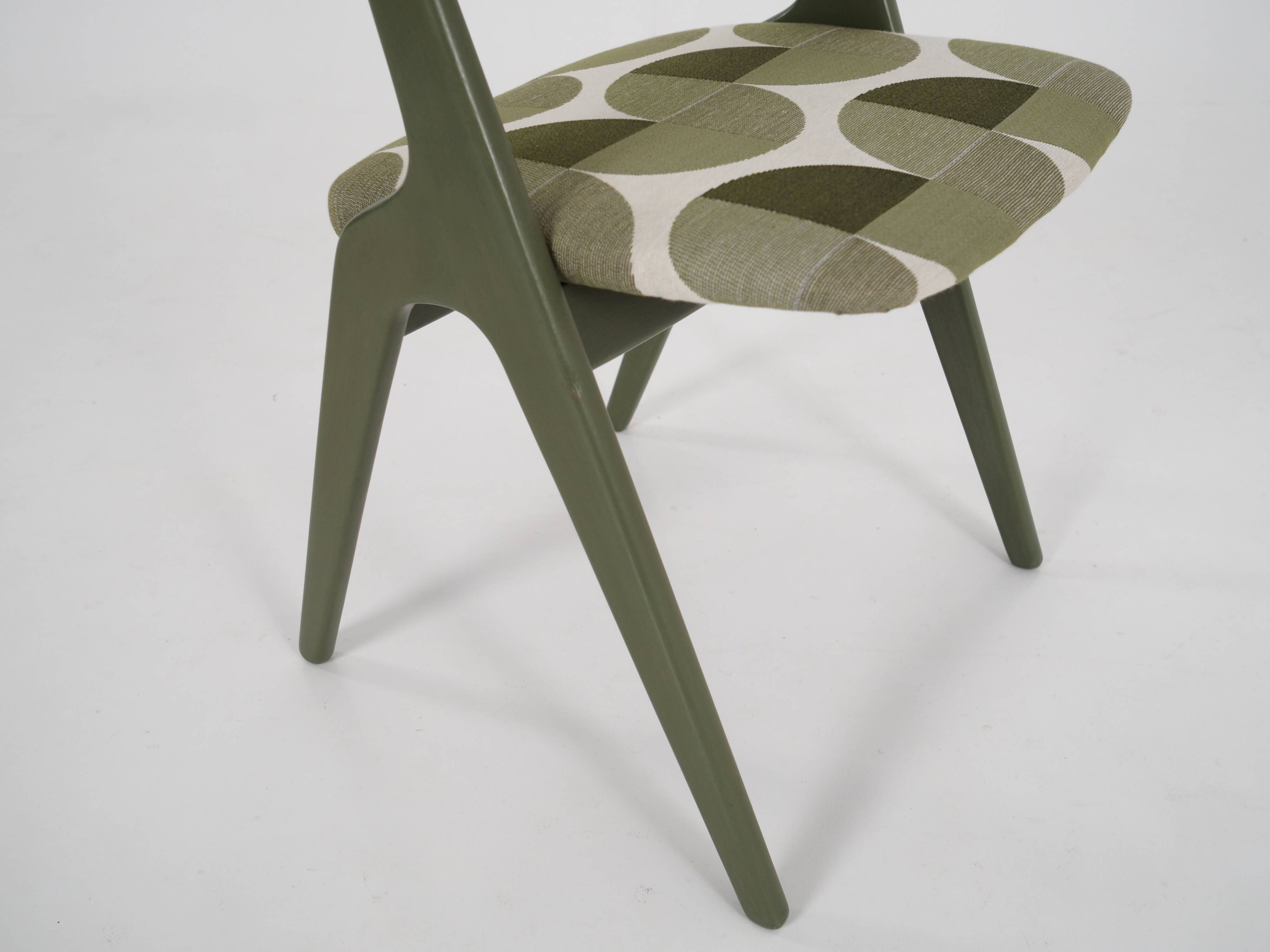 Green chair, Danish design, 1970s, production: Denmark