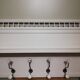Wooden wall coat rack 4 hooks