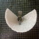 Vintage brass chrome &granular synthetic material wall lamp 50/60's collector