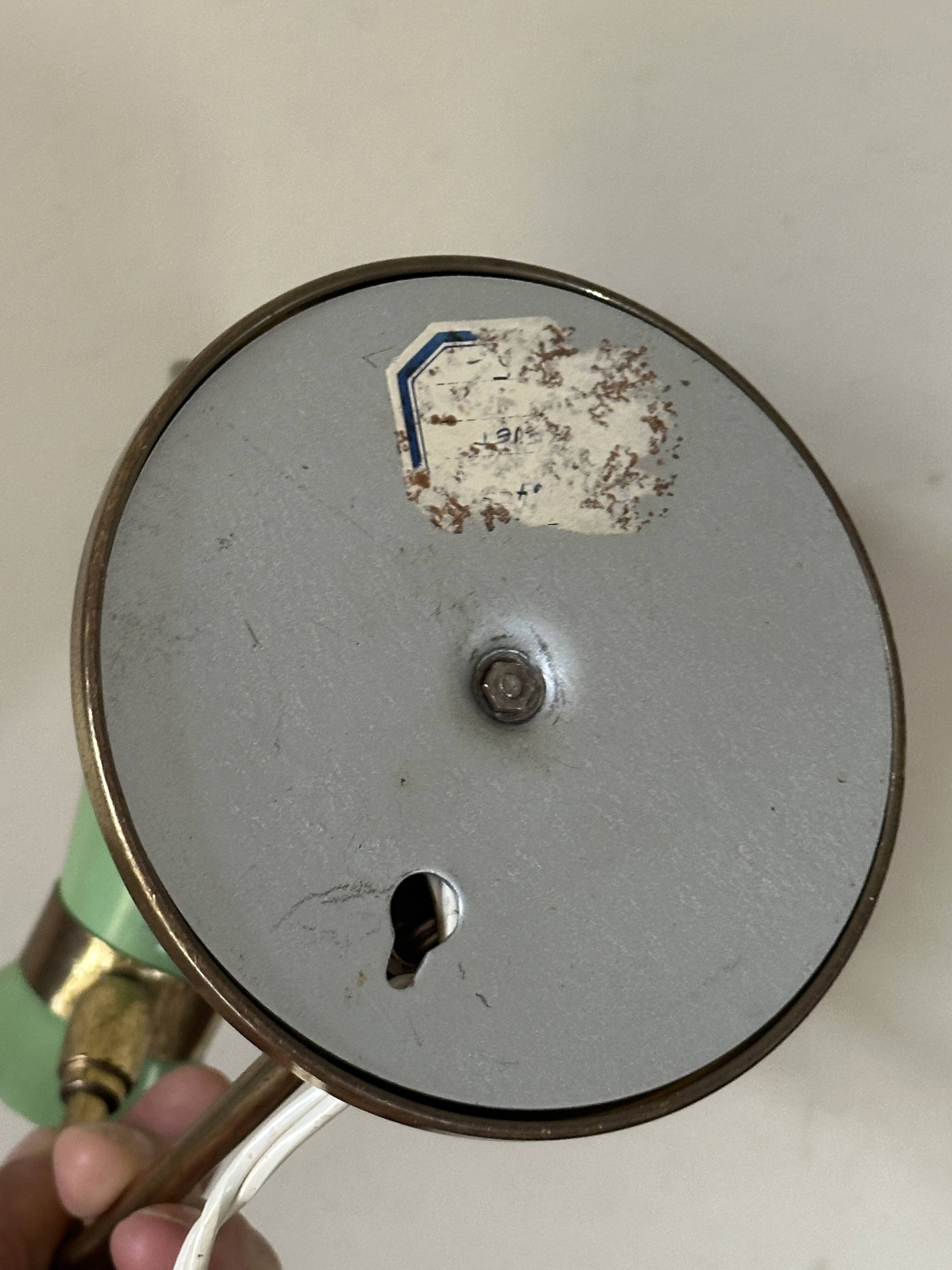 Lampe cocotte diabolo verte design années 60