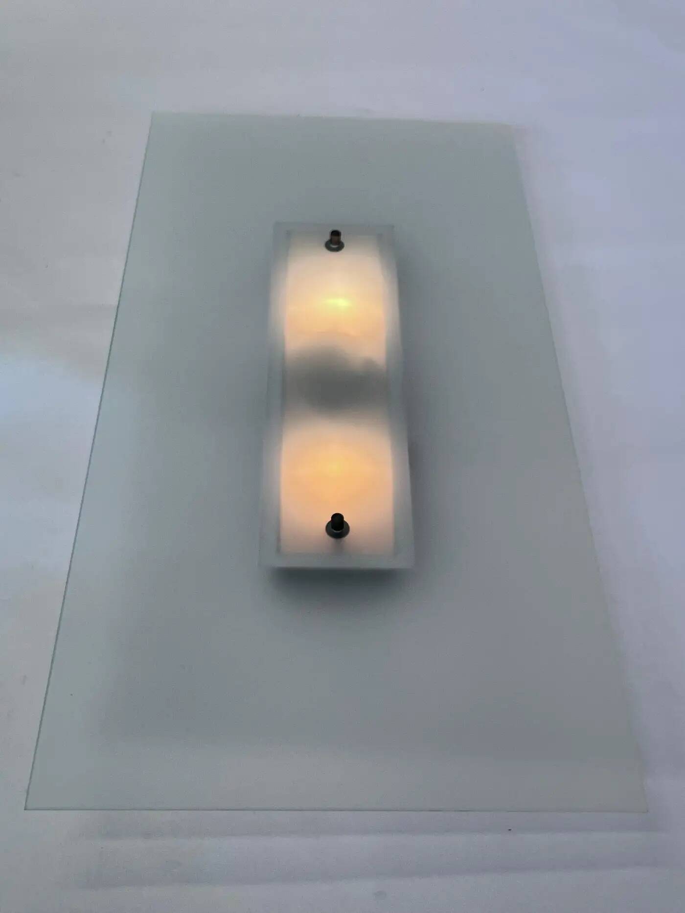 Pair of design midcentury wall or ceiling lamps/flushmounts - 1970s