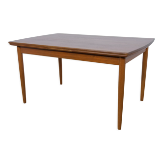 Table à manger en teck extensible danoise, années 1960