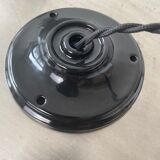 Pair of old industrial steel suspensions